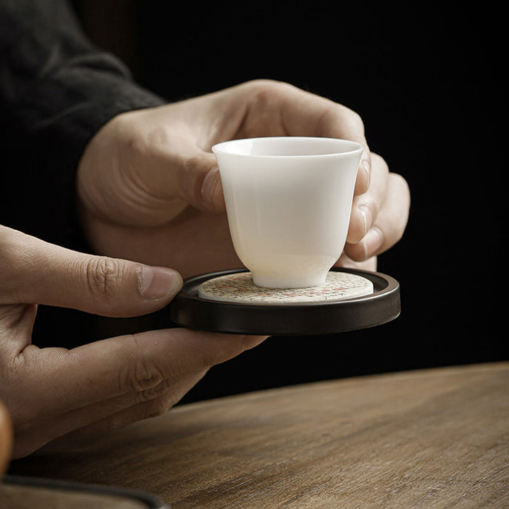 Teetassen Mit Untertasse Pflaumenblüte Keramik Teezeremonie