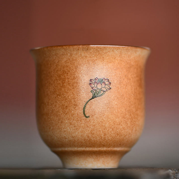Teetassen Porzellan Dunhuang Lotus Kung Fu Matcha