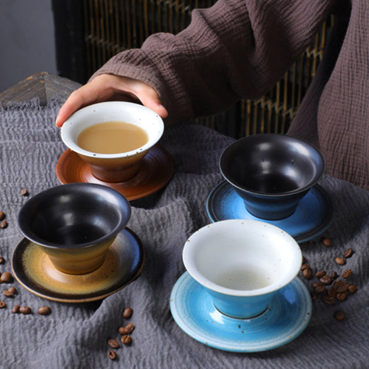 Teetassen Sets Planet Design Keramik Untertasse Porzellan