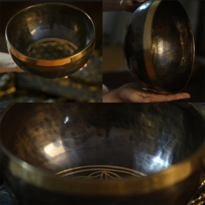 Tibetische Klangschalen Nepal Schlicht Set Entspannung