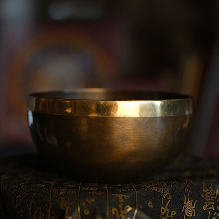 Tibetische Klangschalen Nepal Schlicht Set
