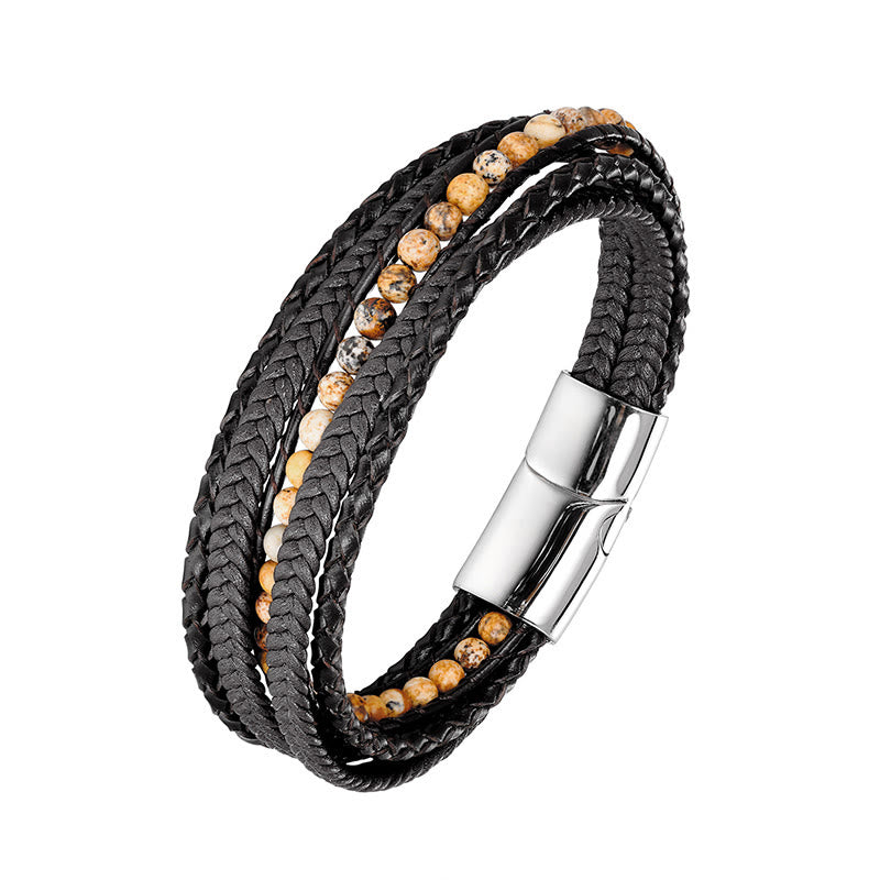 Armband Tigerauge Amazonit – Stärke
