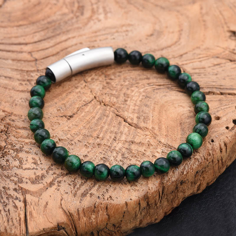 Armband Tigerauge Türkis – Positivität