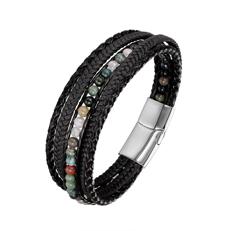 Armband Tigerauge Amazonit – Stärke