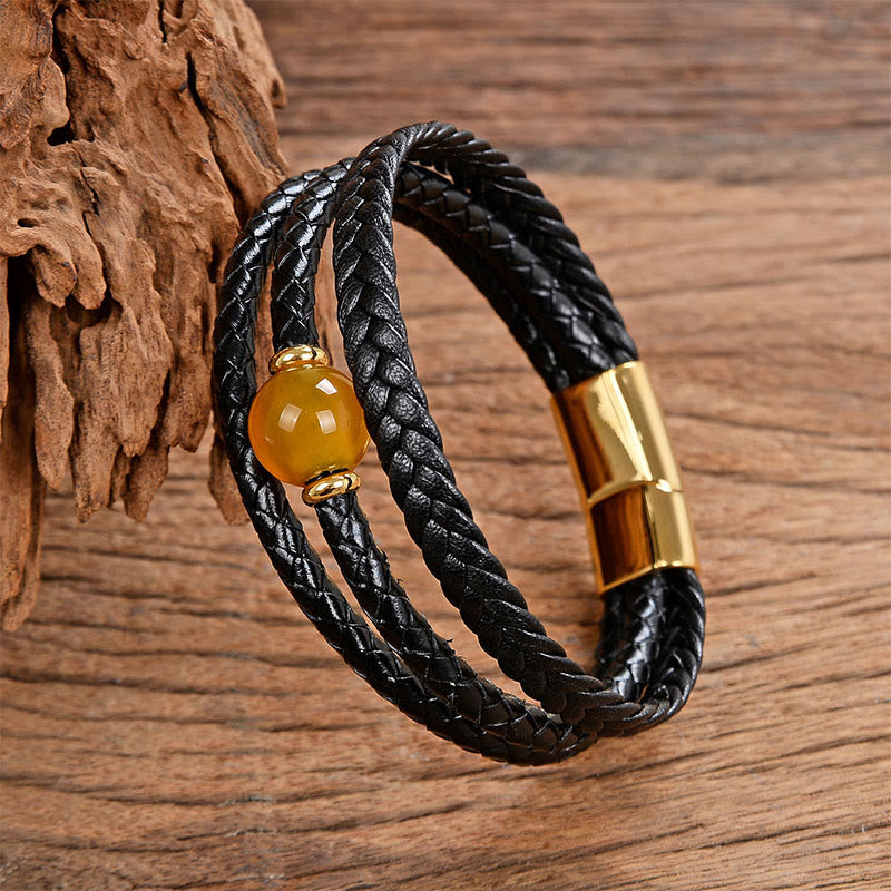 Armband Tigerauge Amethyst – Balance Energie