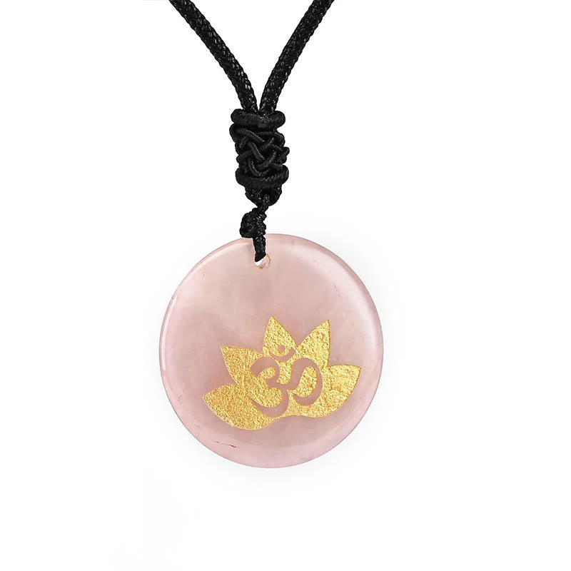 Kette Amethyst Tigerauge Lotus Om – Heilung