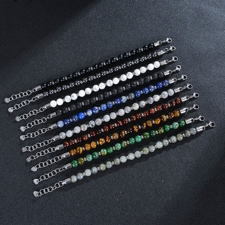 Armband Tigerauge Tiger Various Edelstein Perlen Schutz Schmuck Handgelenk Kollektion