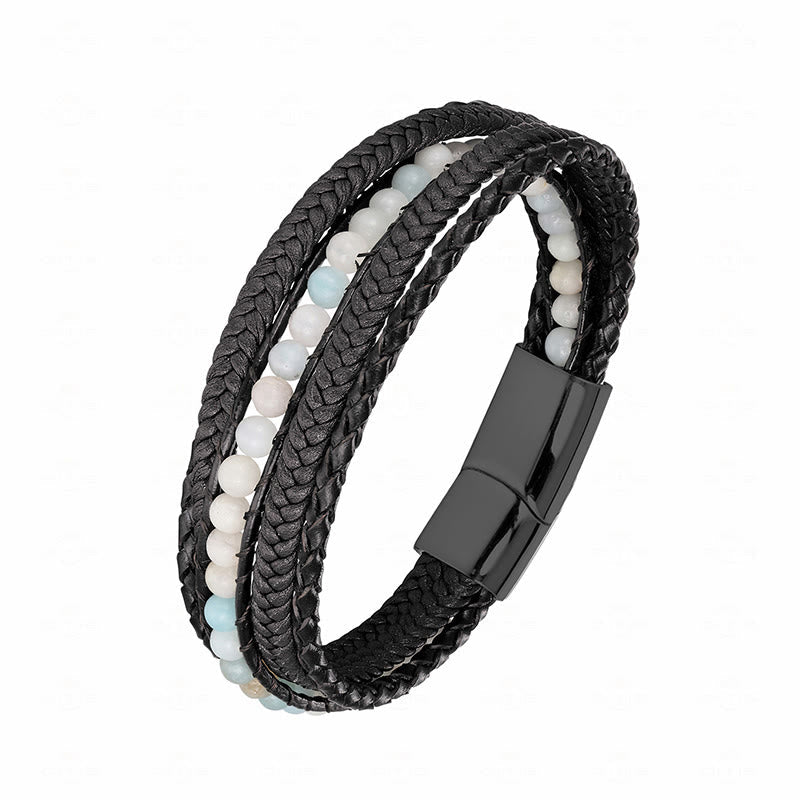 Armband Tigerauge Amazonit – Stärke