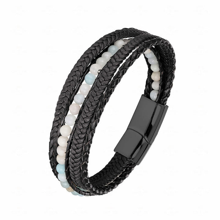 Armband Tigerauge Amazonit – Stärke