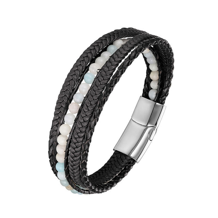 Armband Tigerauge Amazonit – Stärke