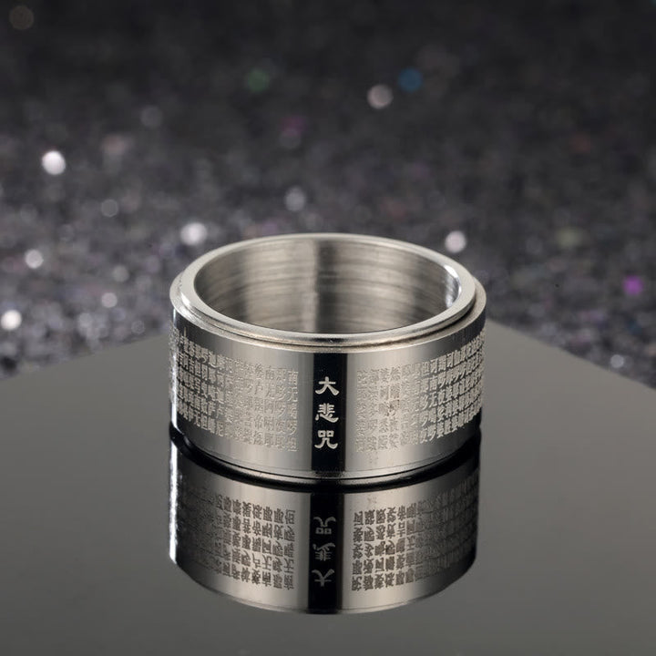 Ring Titanstahl Herzsutra – Stärke