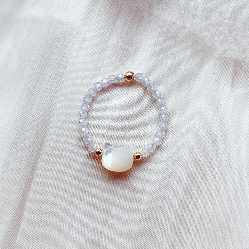 Ring Tridacna Katze – Segen