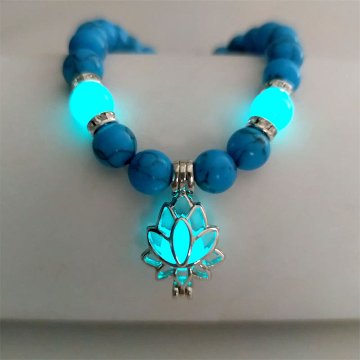 Armband Türkis Lotus – Schutz – Energie