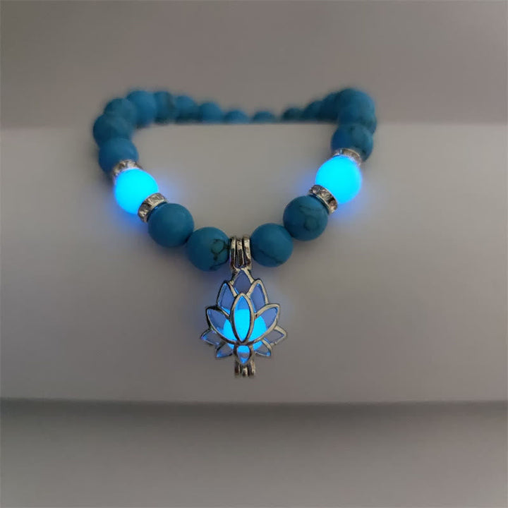 Armband Türkis Lotus – Schutz – Energie