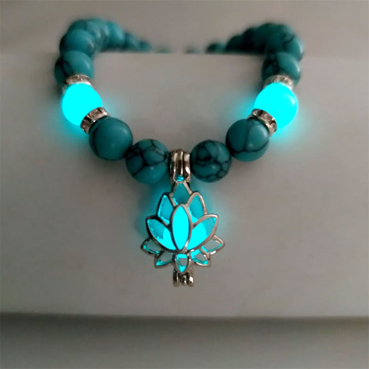 Armband Türkis Lotus – Schutz – Energie