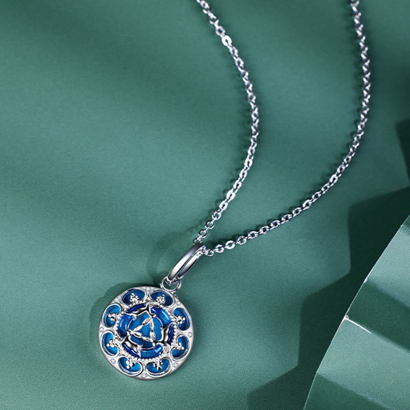 Türkis Anhänger Kette mit Sternzeichen Design auf Silberkette Drei Hasen Balance