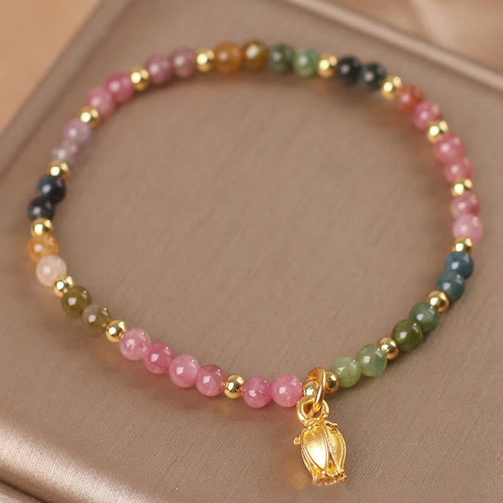 Turmalin Blüten Armband Energie Glück Liebe Harmonie Schutz