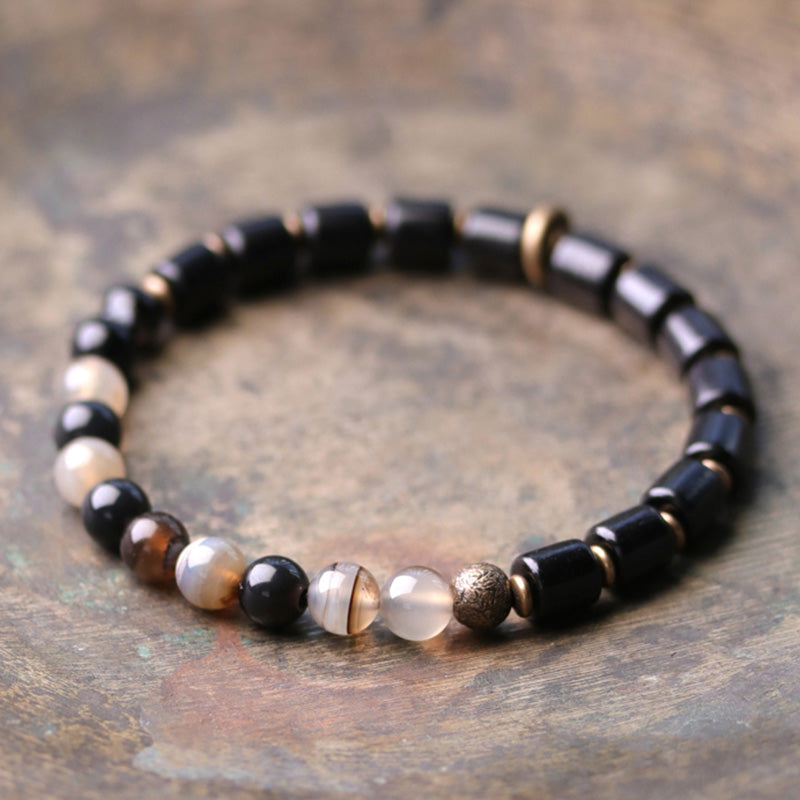 Armband Kristall Kupfer Paar – Frieden