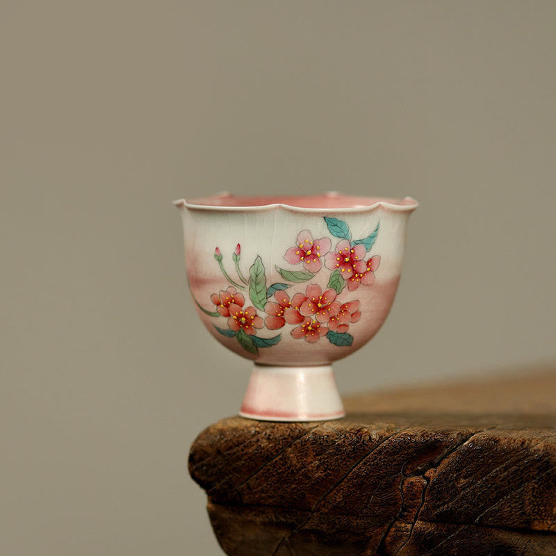 Vintage Teetasse Hase Orchidee Keramik Deko