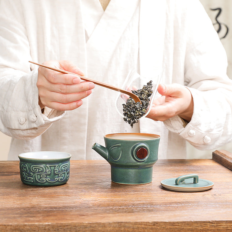 Vintage Teetasse Sanxingdui Keramik Deko