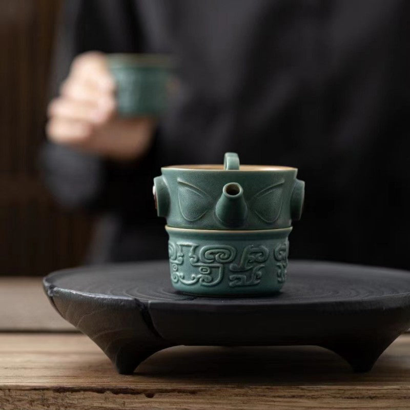 Vintage Teetasse Sanxingdui Keramik