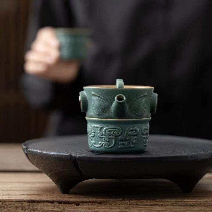 Vintage Teetasse Sanxingdui Keramik