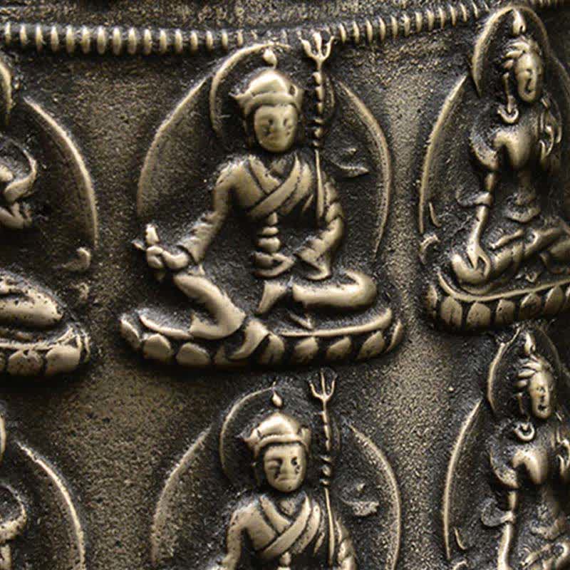 Windspiel Metall Drache Buddha Kupfer Yoga
