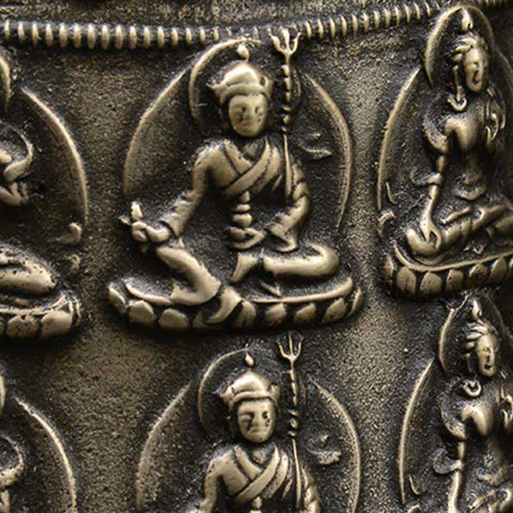 Windspiel Metall Drache Buddha Kupfer Yoga