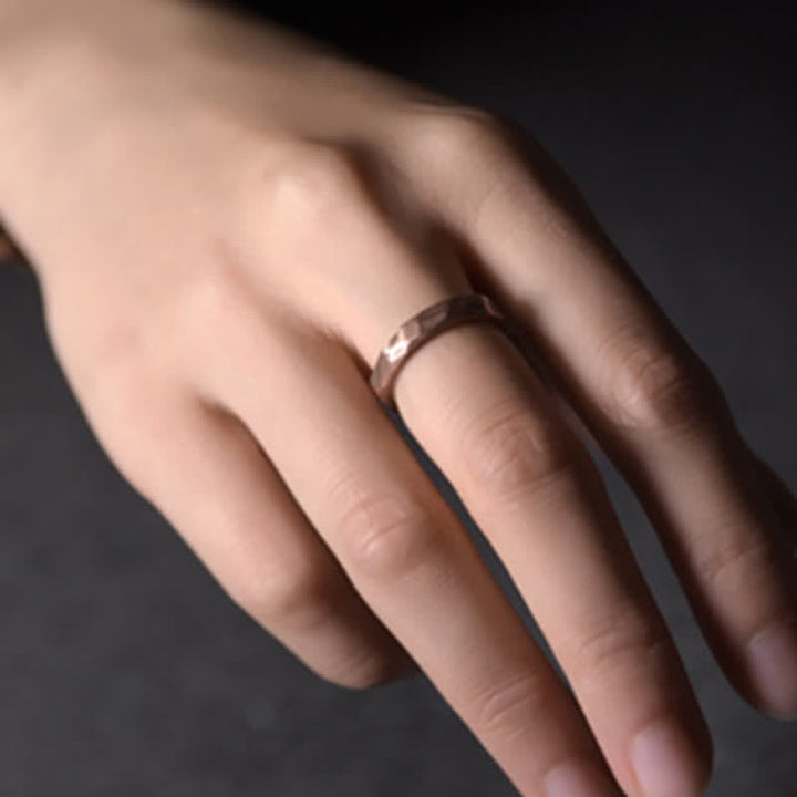 Kupfer Ring Tibetisches Design Wohlstand Fengshui getragen Schutz Fingerring