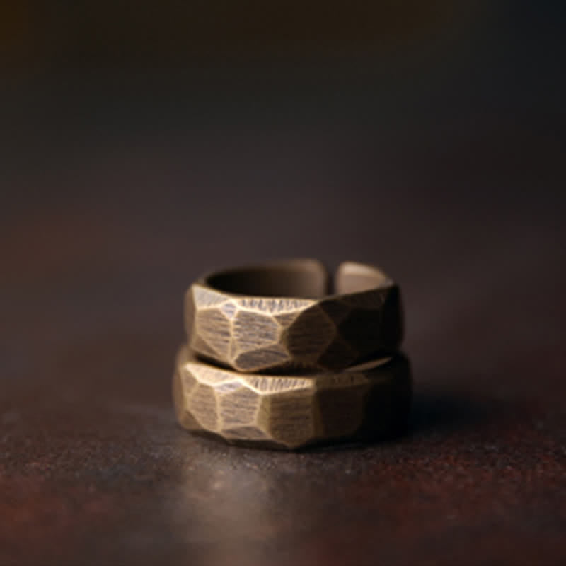 Kupfer Ring tibetisches Design Wohlstand Glück Schutz Fengshui