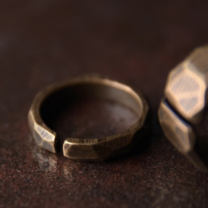 Tibetischer Kupfer Ring Design Wohlstand Schutz Fengshui Pixiu Bronze