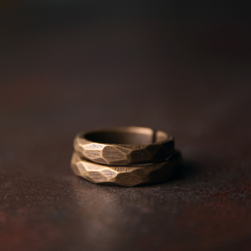 Kupfer Ring tibetisches Design wohlstand Fengshui Glück Schutz Energie