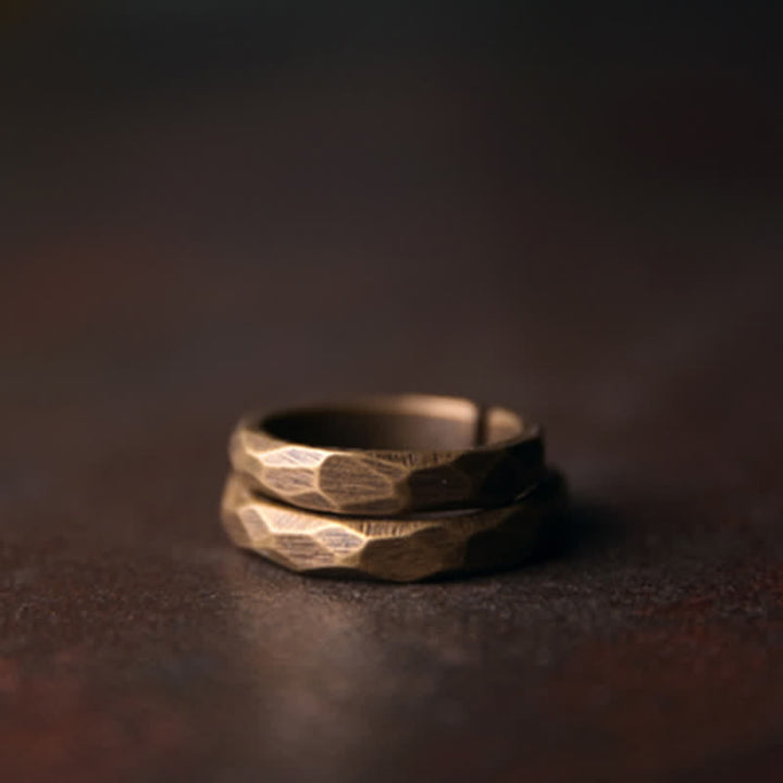 Kupfer Ring tibetisches Design wohlstand Fengshui Glück Schutz Energie