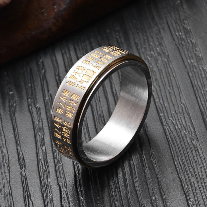 Ring Titanstahl Yin Yang Bagua – Balance