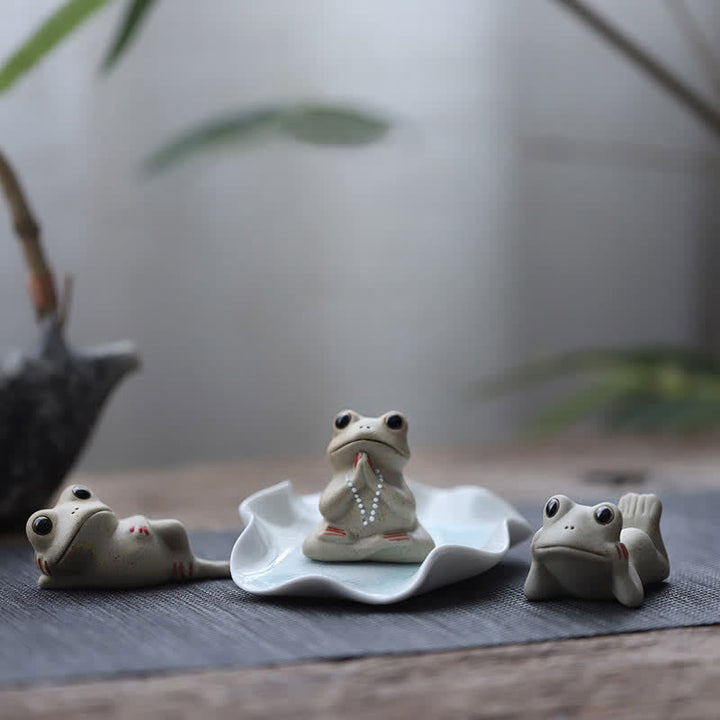 Yoga Frosch Figur Feng Shui