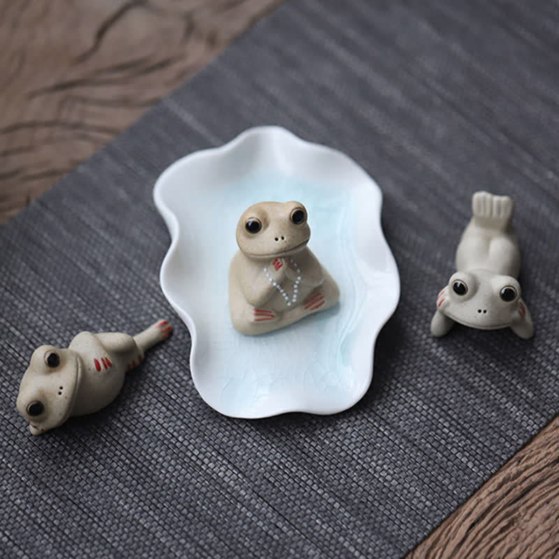 Yoga Frosch Figur Glücksbringer