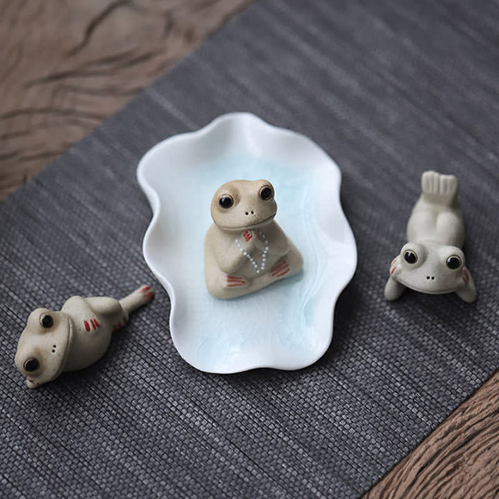 Yoga Frosch Figur Glücksbringer