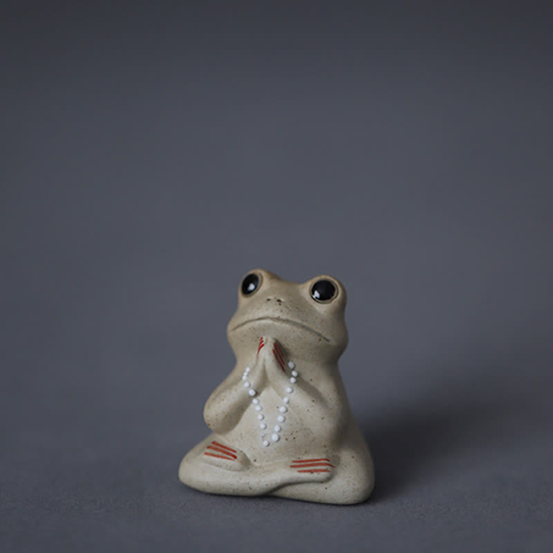 Yoga Frosch Figur