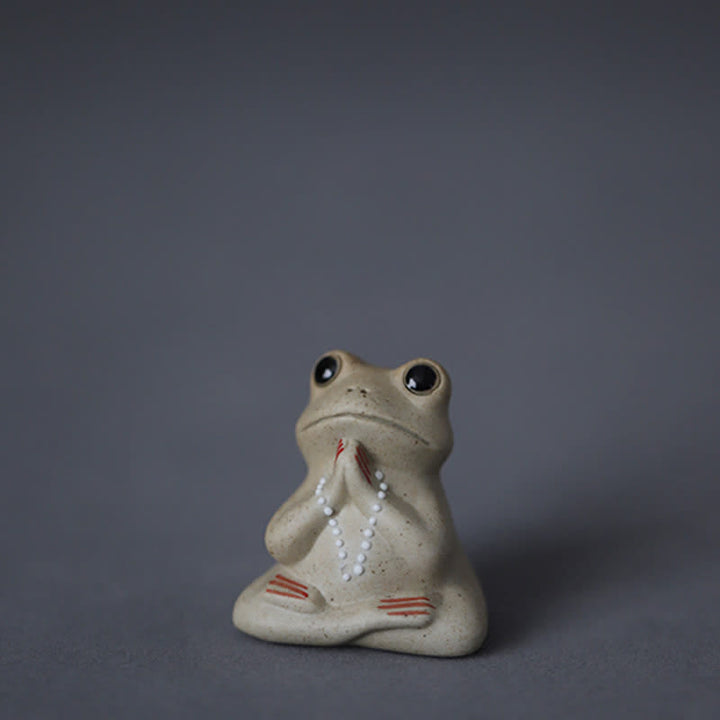 Yoga Frosch Figur