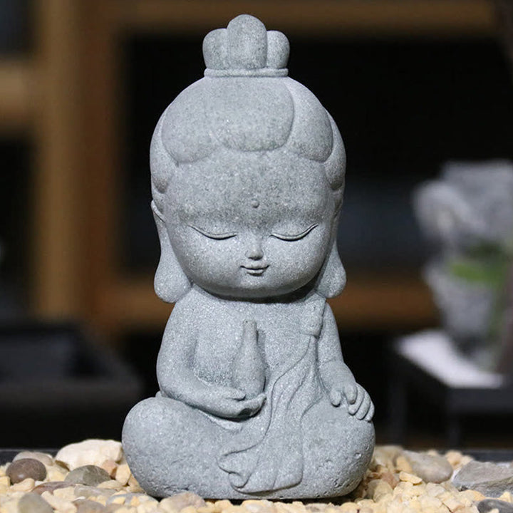 Zen Meditation Buddha Mitgefühl Harz Deko