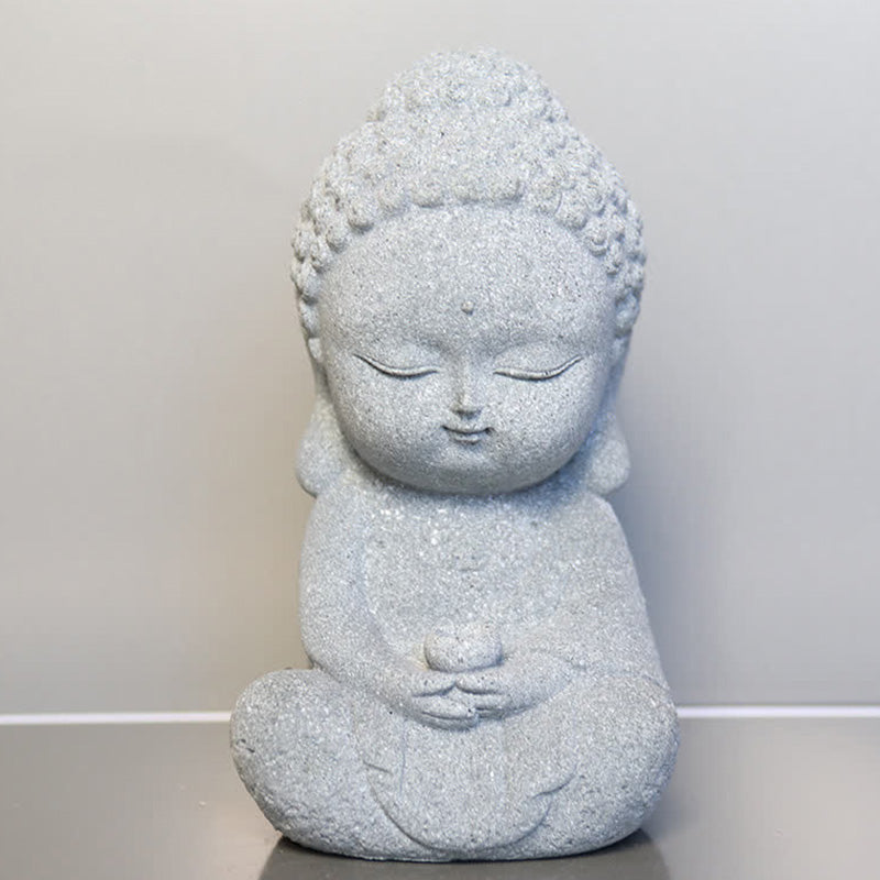 Zen Meditation Buddha Mitgefühl Harz Statue