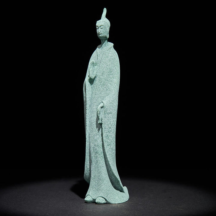 Zen Meditation Buddha Sandstein Stehend