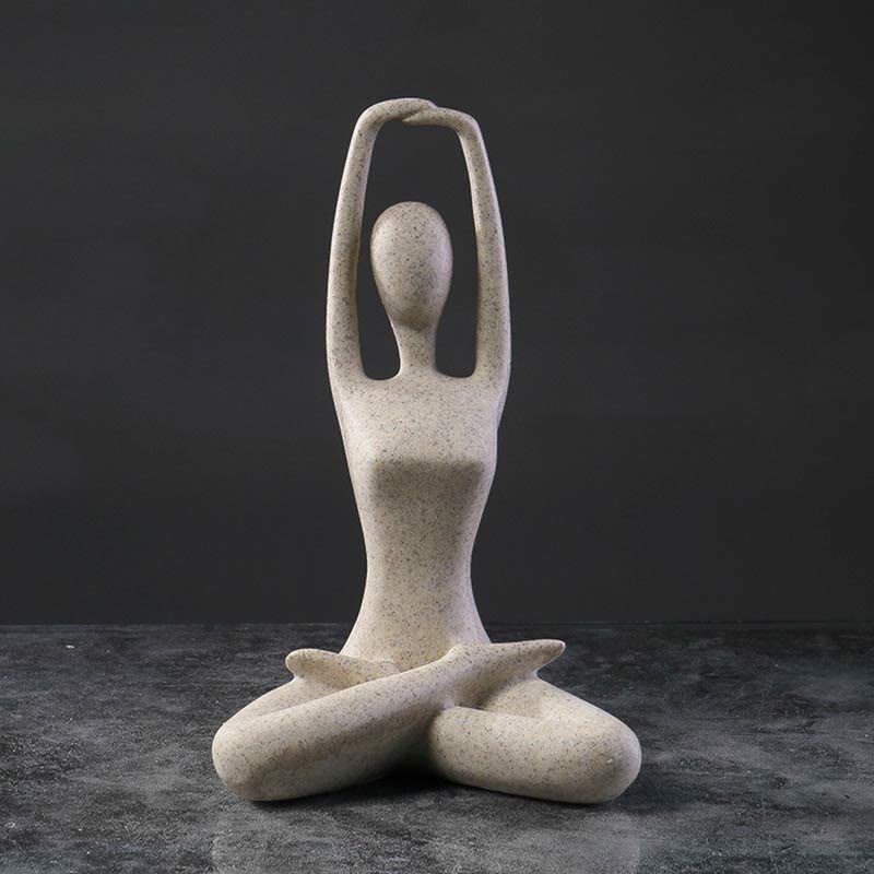 Zen Meditation Buddha Yoga Abstrakt Statue