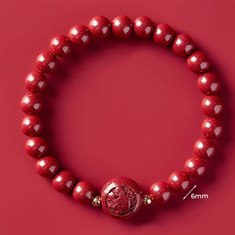 Armband Zinnober Chinesisches Tierkreis – Frieden & Segen