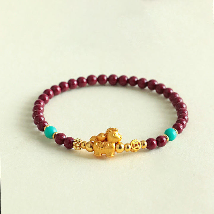 Armband Zinnober Fu-Zeichen – Ruhe & Energie
