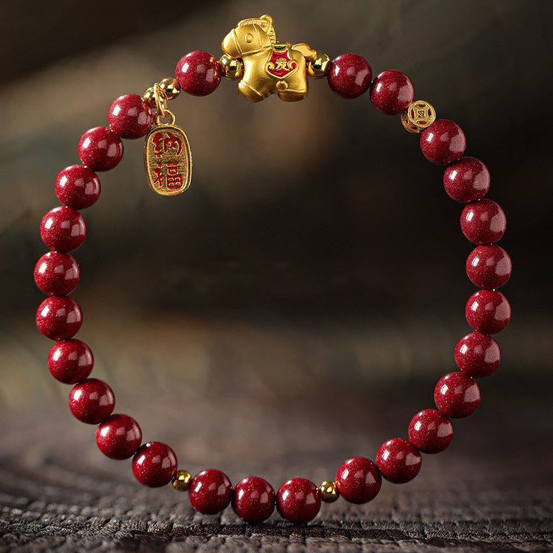 Armband Zinnober Pferd – Segen