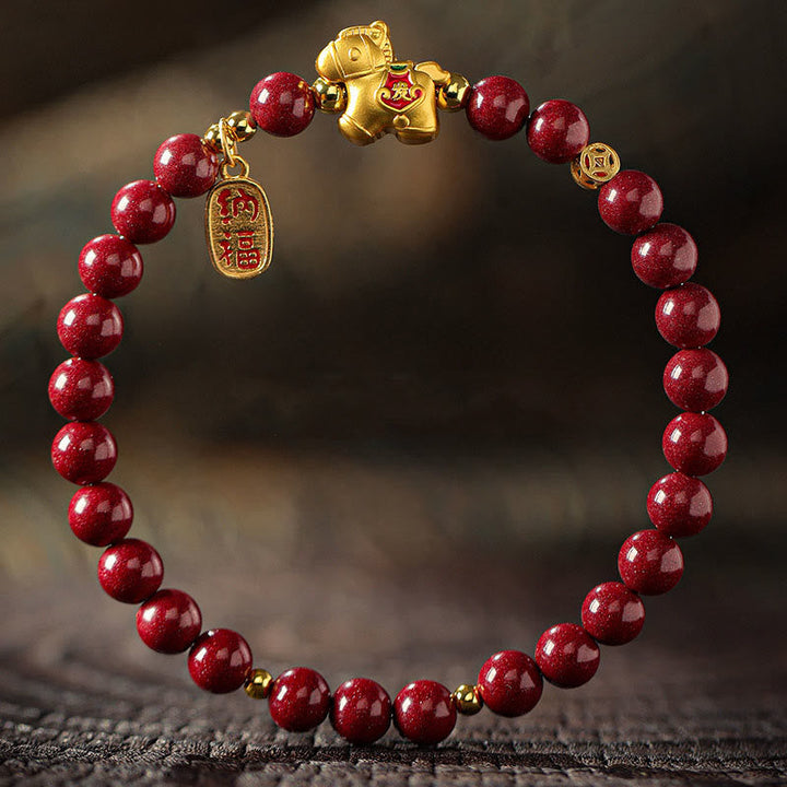 Armband Zinnober Pferd – Segen