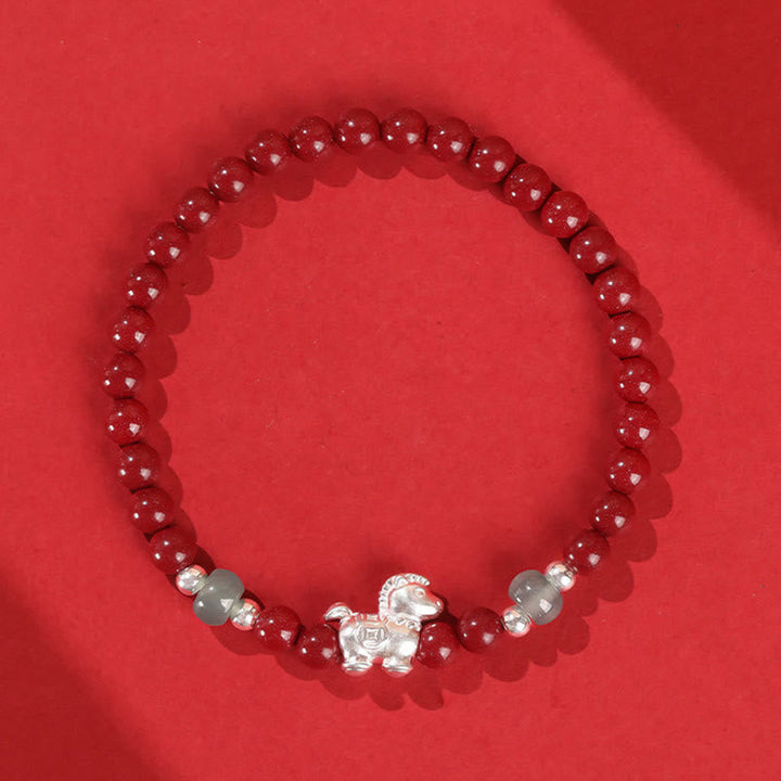 Armband Zinnober Jade