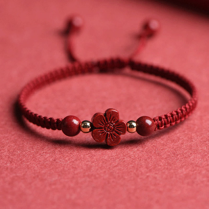 Armband Zinnober Kleeblatt – Liebe & Segen – Energie