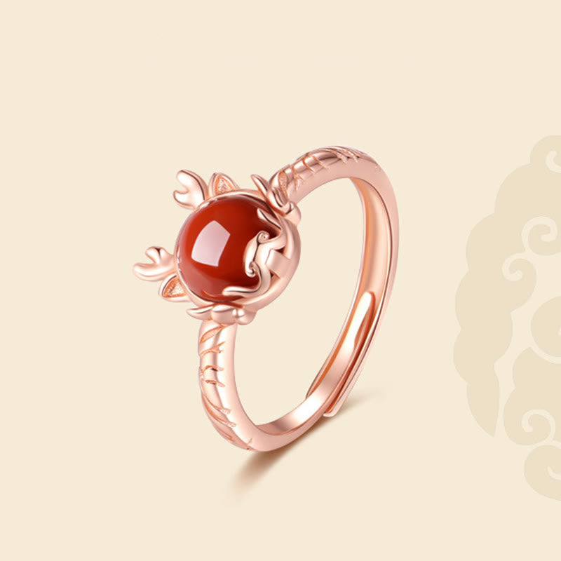 Ohrringe Silber Drache Zinnober Schmuck spirituell rotbraun Boho Ohrhänger